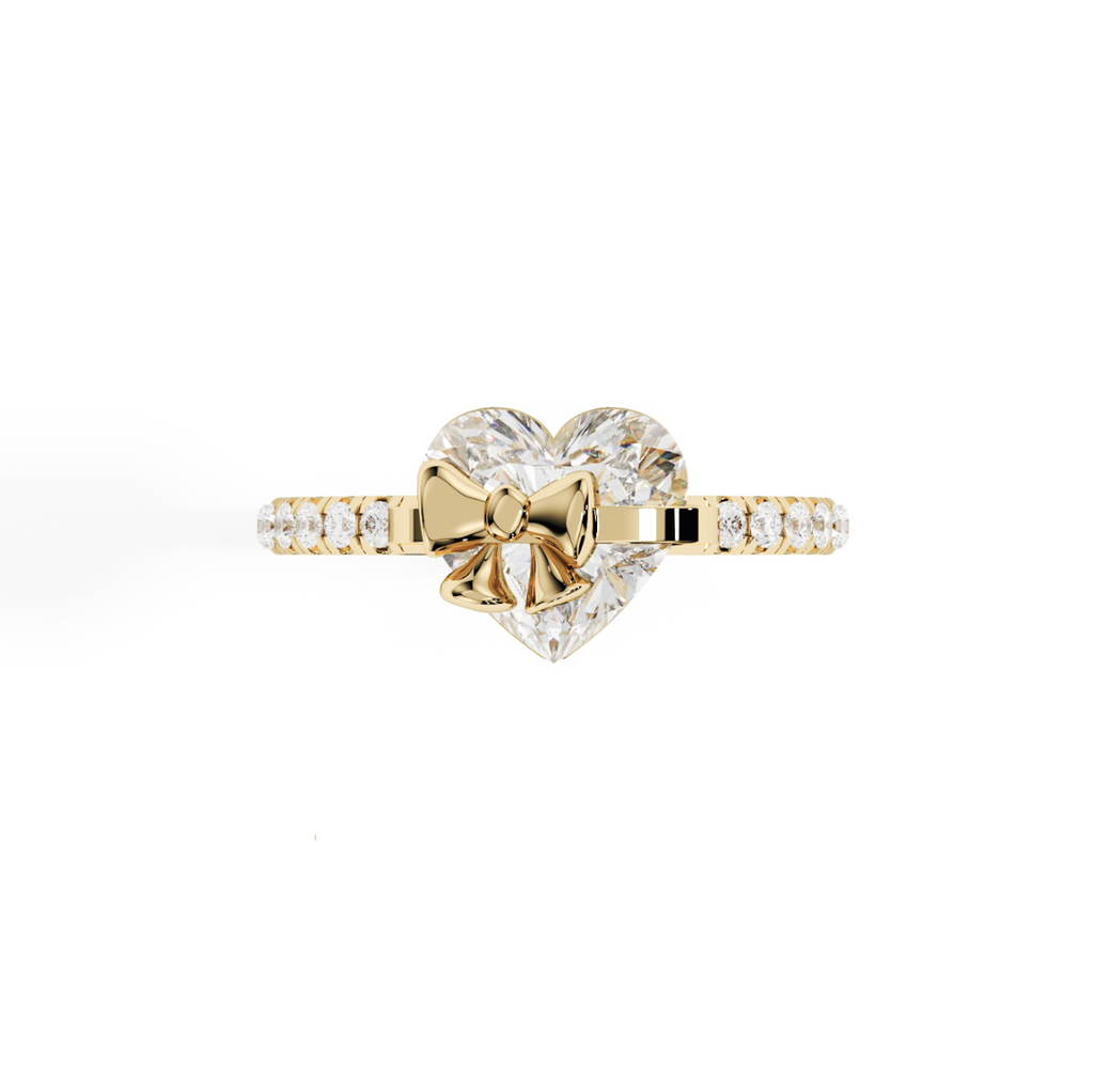 Bow Gold Heart